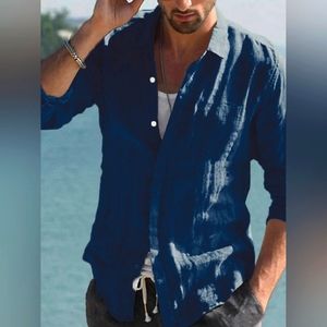 Linen Long sleeve button down shirt